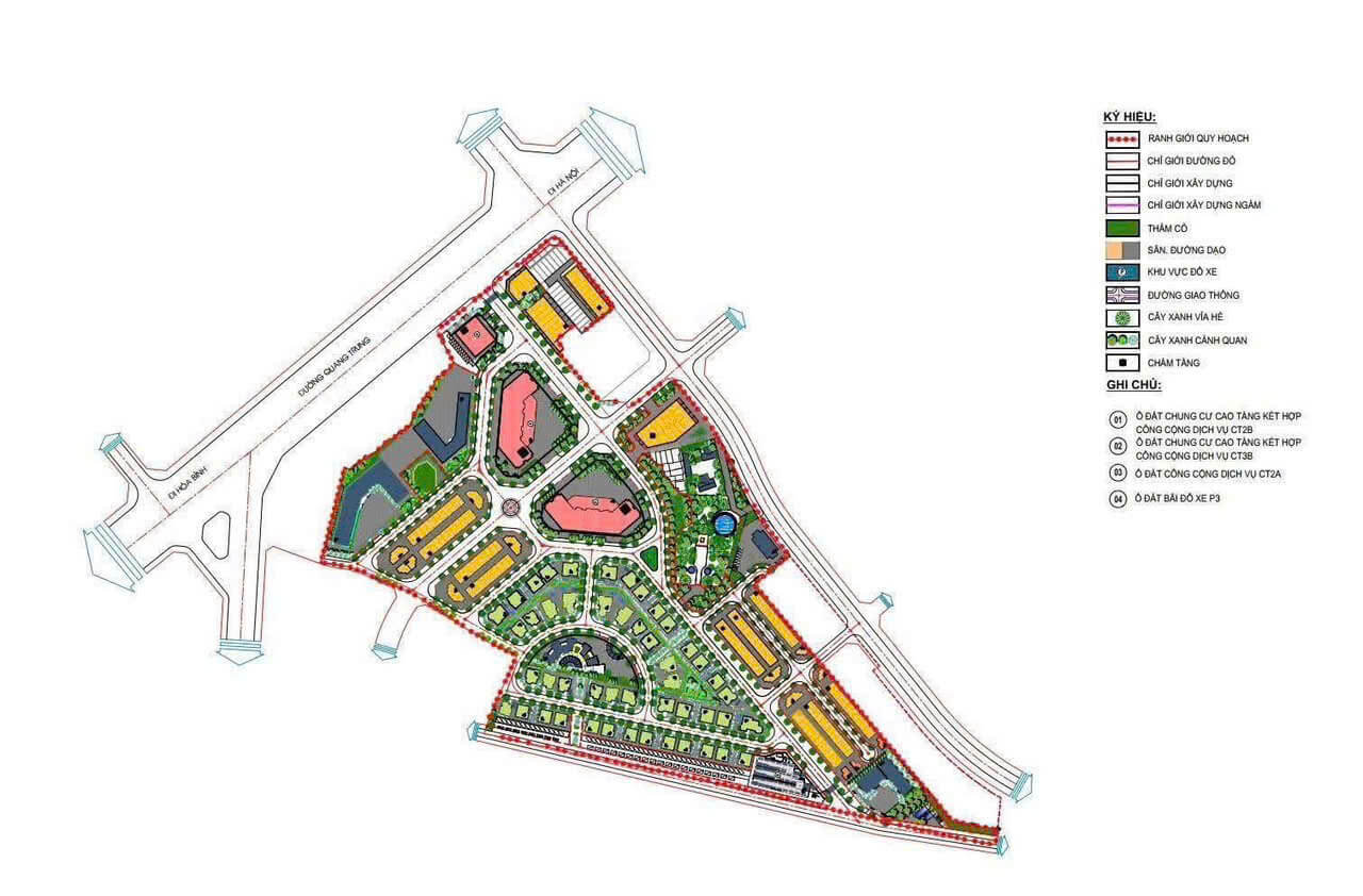mặt bằng dự án the vista văn la hà đông