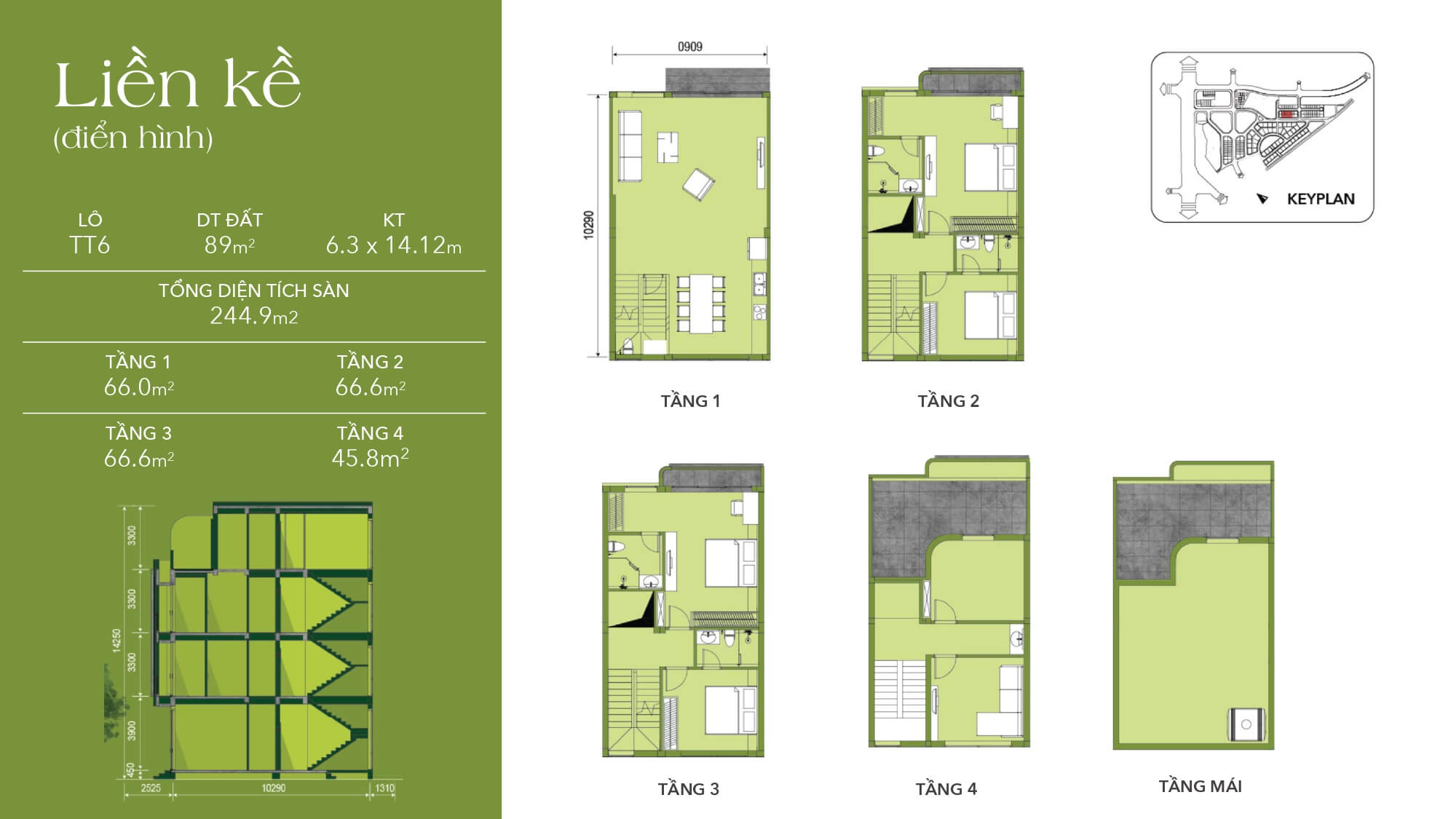 thiết kế liền kề the vista văn la hà đông